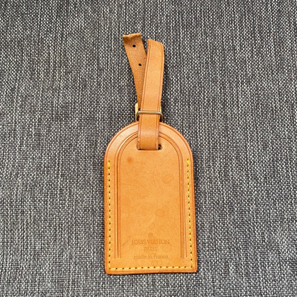 Louis Vuitton Natural Leather Luggage Tag